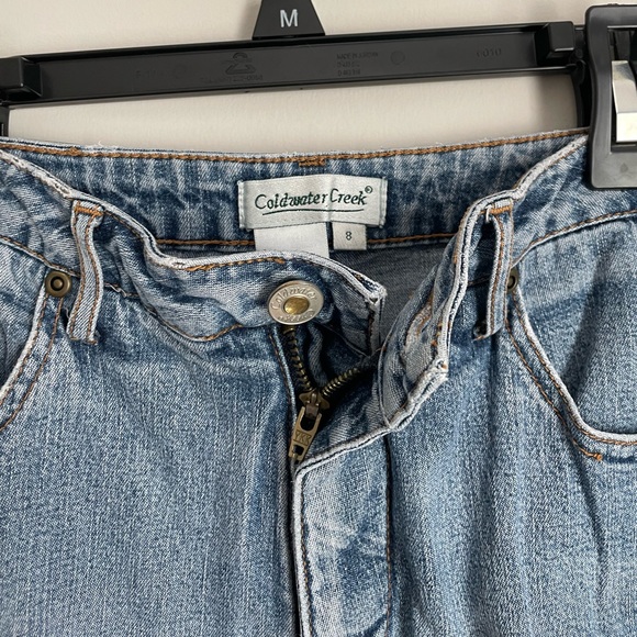 Vintage Coldwater Creek light wash straight leg denim jeans. Size 8. Mom jeans - Picture 4 of 7